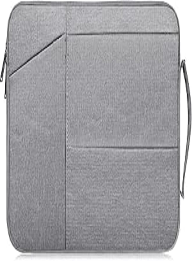 15.6" Laptop Briefcase Bag - Fits Acer, Lenovo, ASUS, HP, Dell - Waterproof Laptop Sleeve Case, Gray